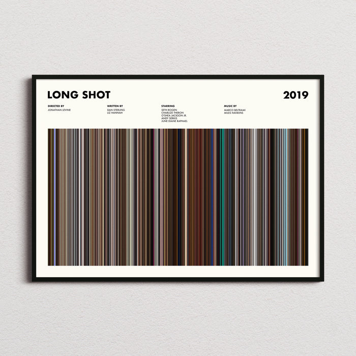 Long Shot Movie Barcode Poster