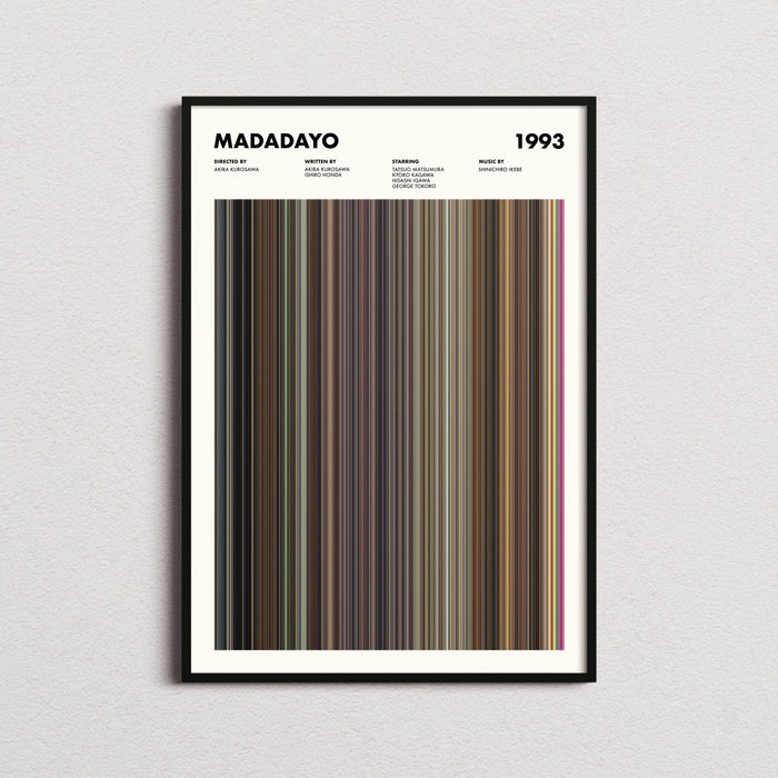 Madadayo Movie Barcode Poster