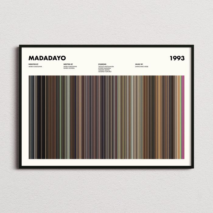 Madadayo Movie Barcode Poster