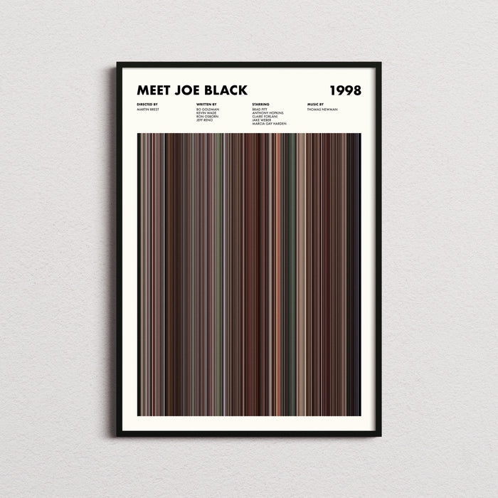 Meet Joe Black Movie Barcode Poster