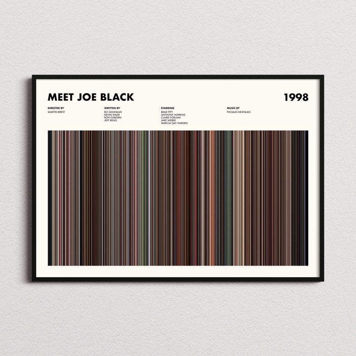 Meet Joe Black Movie Barcode Poster