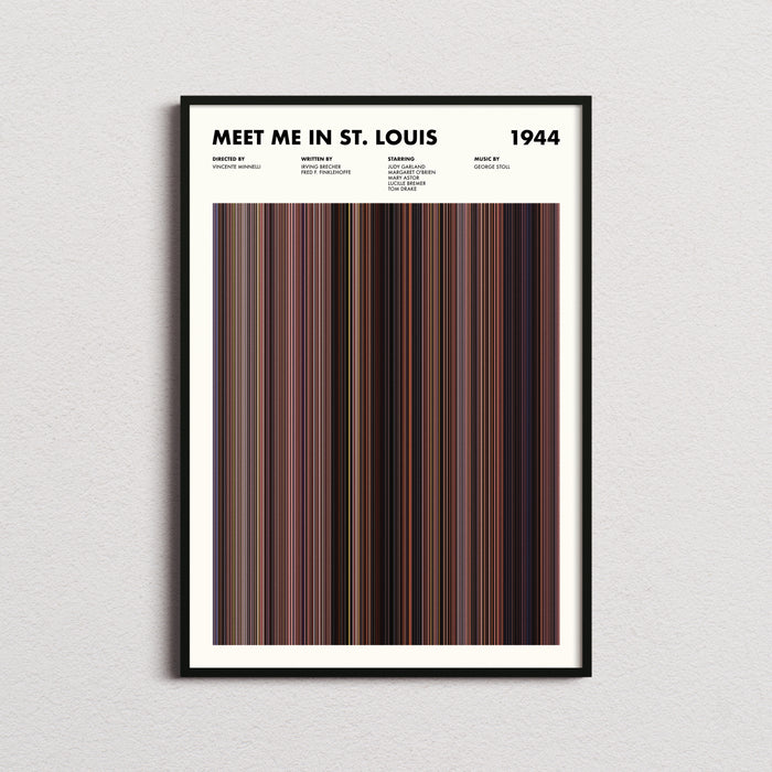 Meet Me in St Louis Movie Barcode Poster