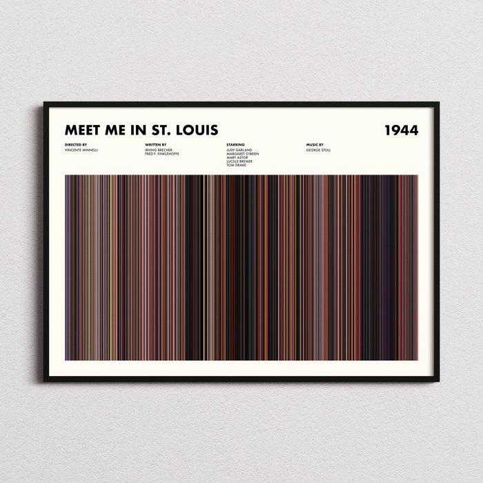Meet Me in St Louis Movie Barcode Poster