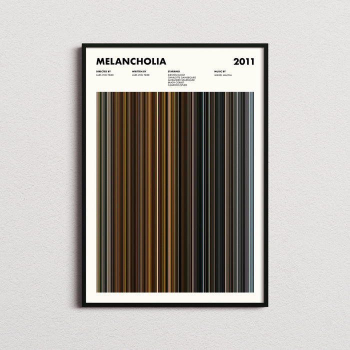 Melancholia Movie Barcode Poster