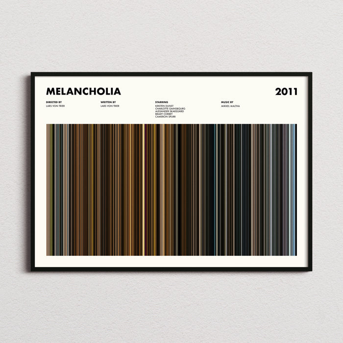 Melancholia Movie Barcode Poster