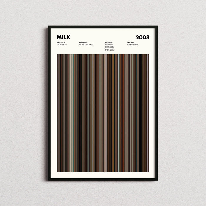 Milk Movie Barcode Poster