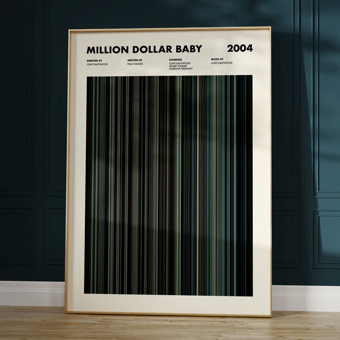 Million Dollar Baby Movie Barcode Poster