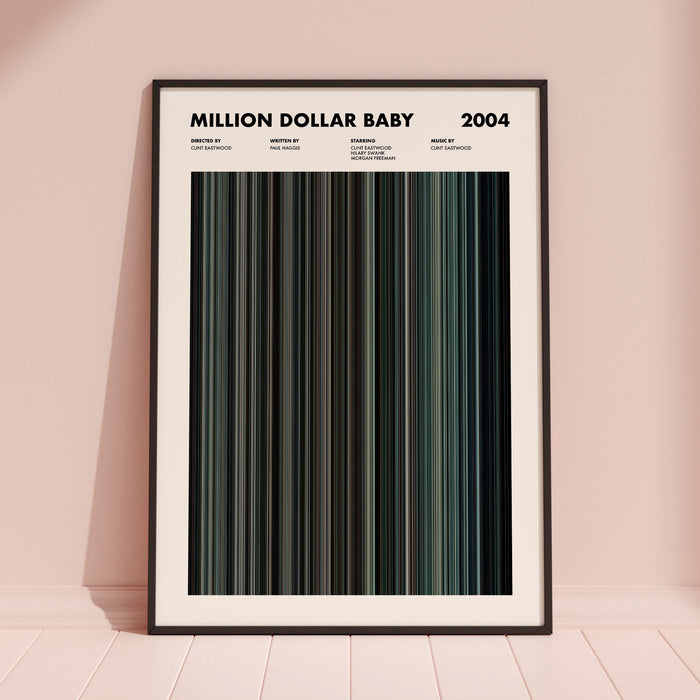 Million Dollar Baby Movie Barcode Poster