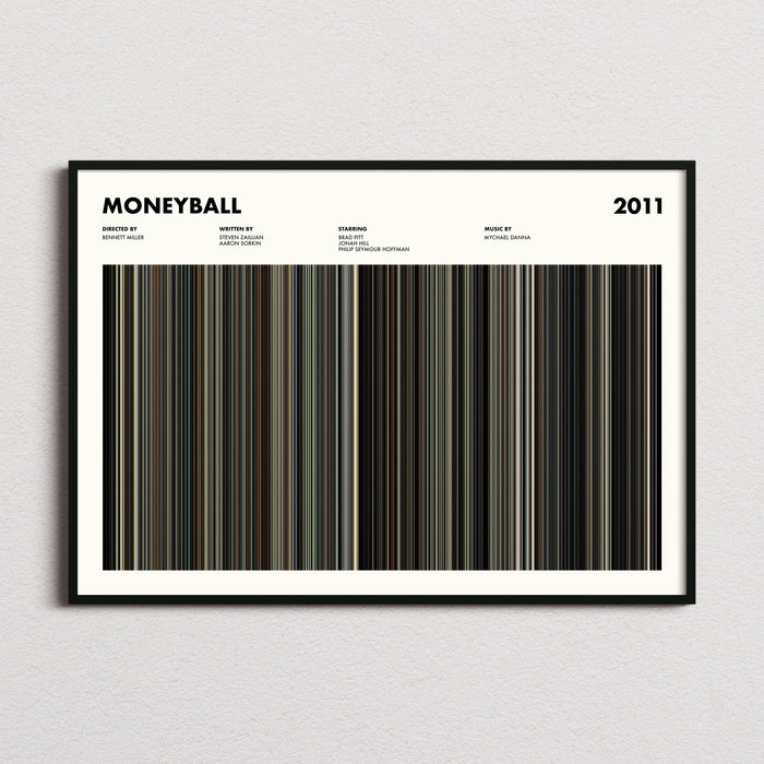 Moneyball Movie Barcode Poster