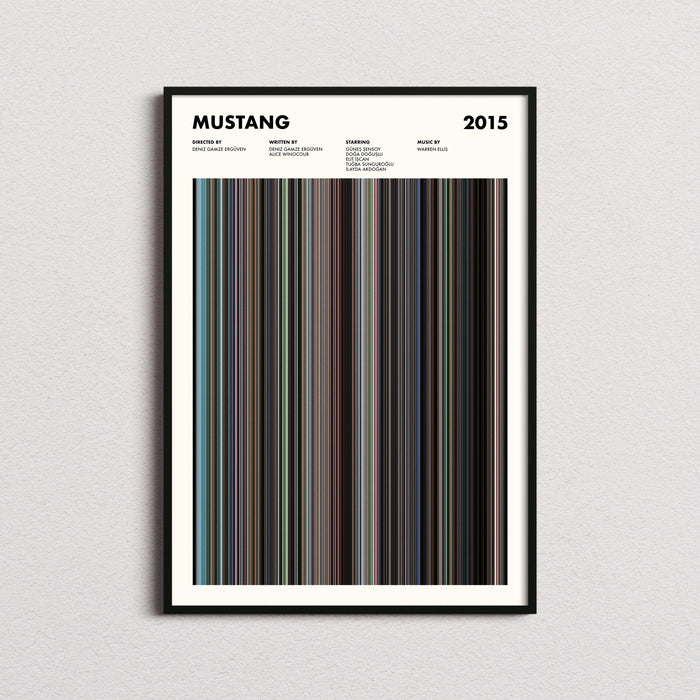 Mustang Movie Barcode Poster