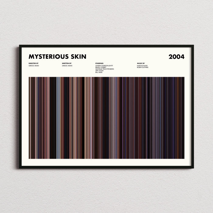 Mysterious Skin Movie Barcode Poster