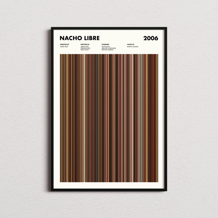 Nacho Libre Movie Barcode Poster