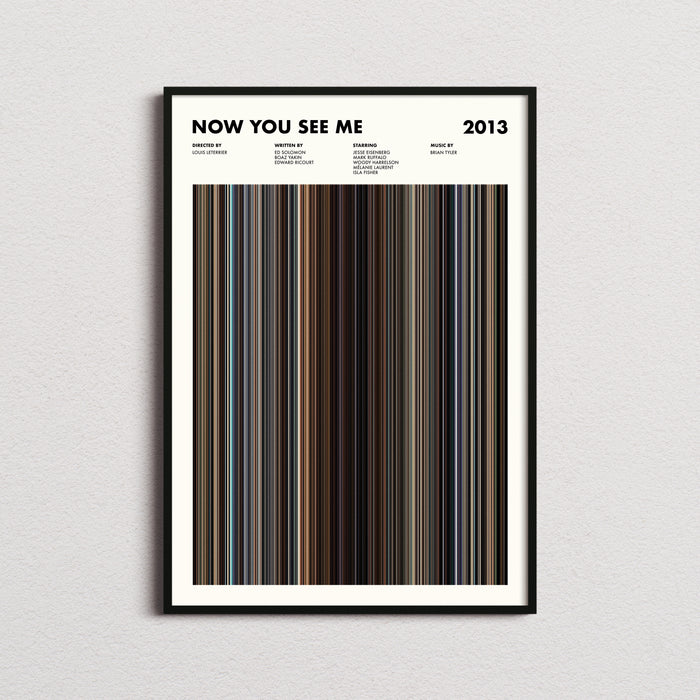 Now You See Me Movie Barcode Poster