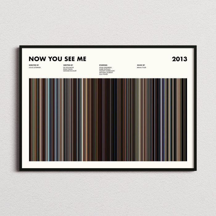 Now You See Me Movie Barcode Poster
