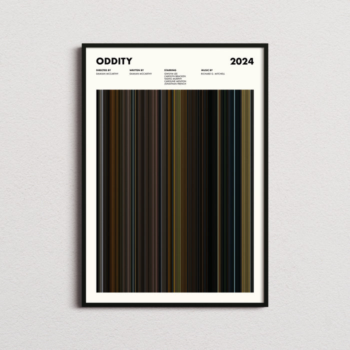 Oddity Movie Barcode Poster