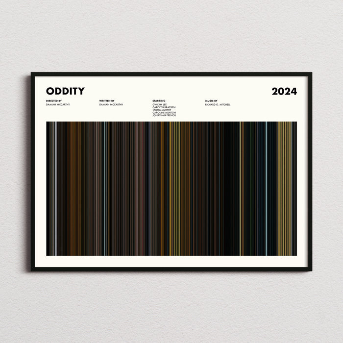 Oddity Movie Barcode Poster