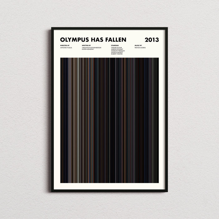 Olympus Has Fallen Movie Barcode Poster