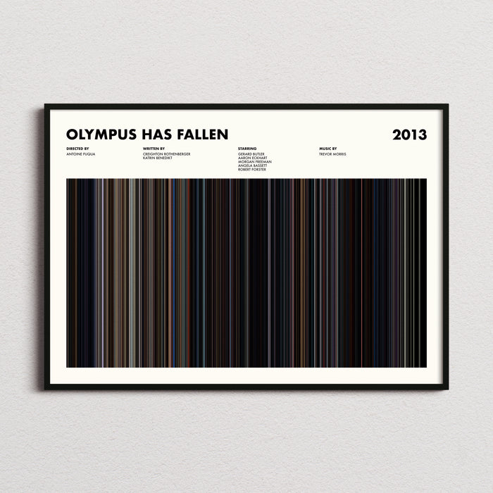 Olympus Has Fallen Movie Barcode Poster