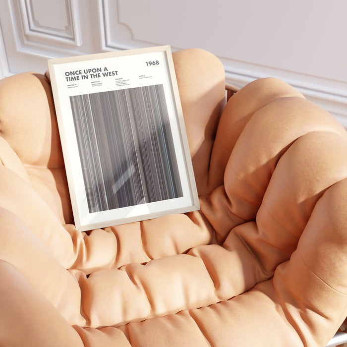 Once Upon A Time In The West Movie Barcode Poster