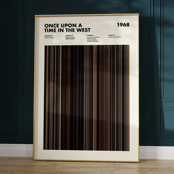 Once Upon A Time In The West Movie Barcode Poster