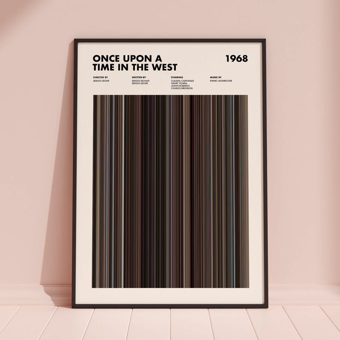 Once Upon A Time In The West Movie Barcode Poster