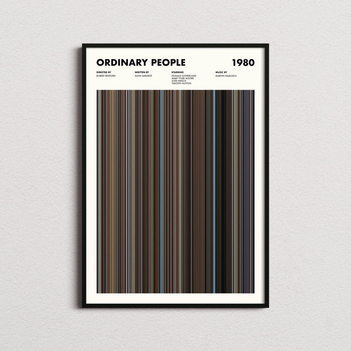 Ordinary People Movie Barcode Poster