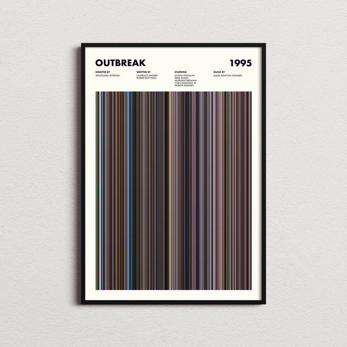 Outbreak Movie Barcode Poster