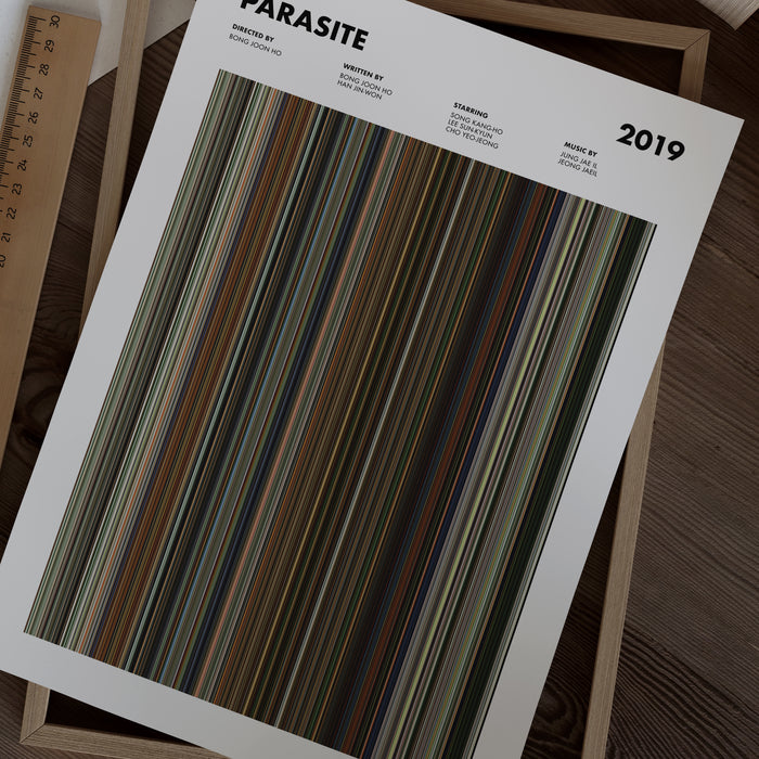 Parasite Movie Barcode Poster