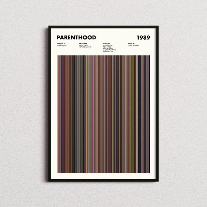 Parenthood Movie Barcode Poster