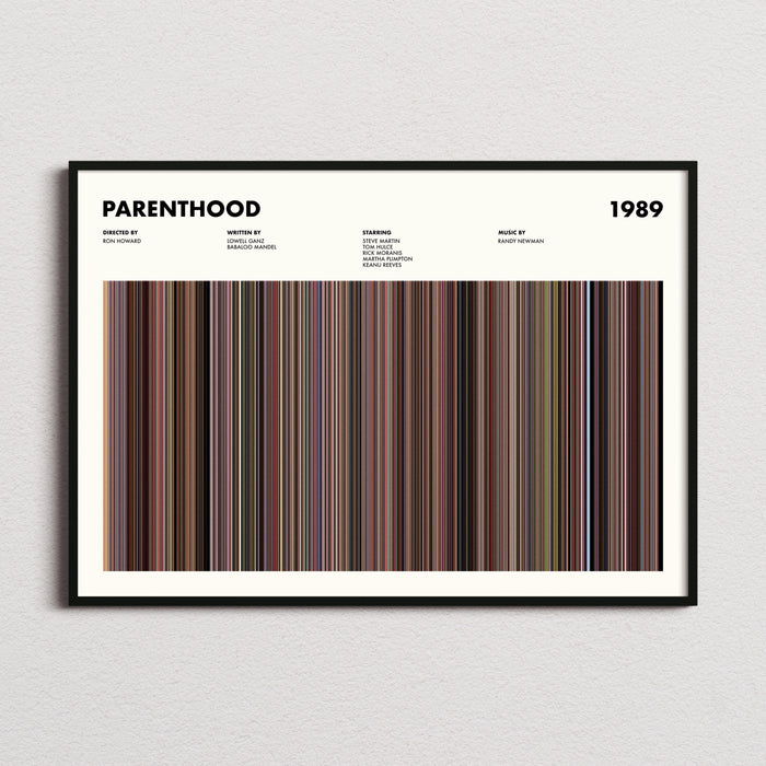 Parenthood Movie Barcode Poster