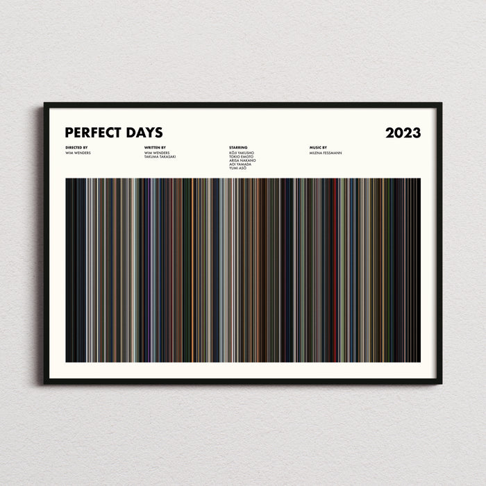 Perfect Days Movie Barcode Poster