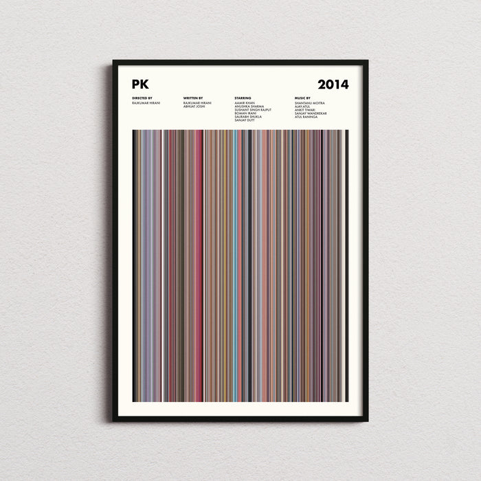PK Movie Barcode Poster