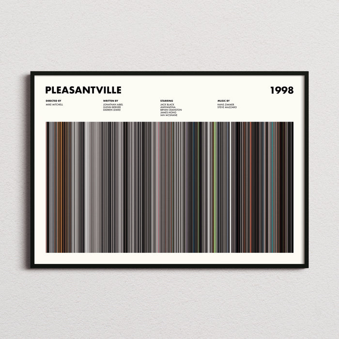 Pleasantville Movie Barcode Poster