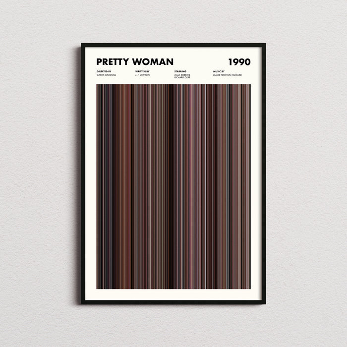 Pretty Woman Movie Barcode Poster