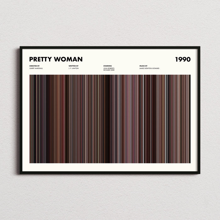 Pretty Woman Movie Barcode Poster