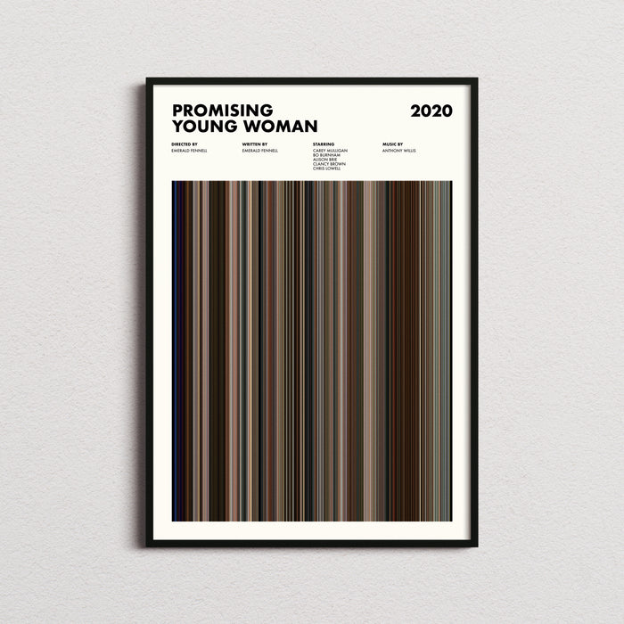 Promising Young Woman Movie Barcode Poster