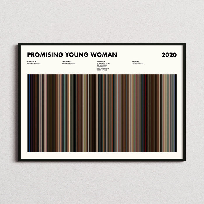 Promising Young Woman Movie Barcode Poster