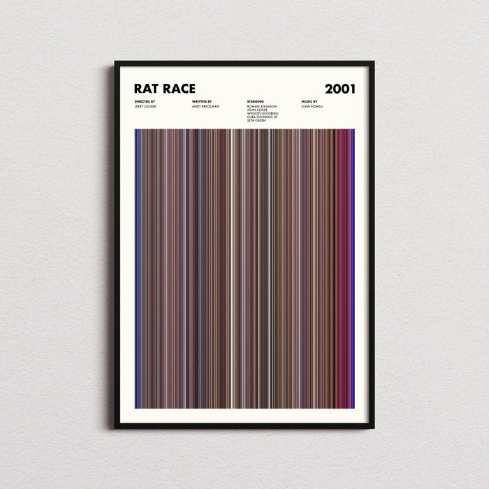 Rat Race Movie Barcode Poster