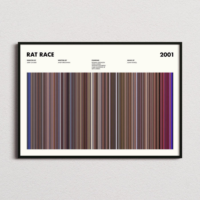 Rat Race Movie Barcode Poster