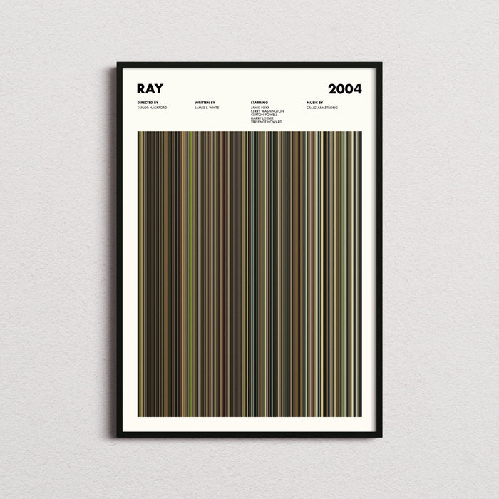 Ray Movie Barcode Poster