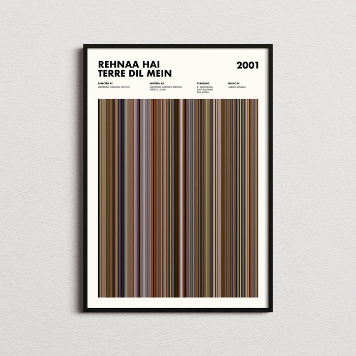 Rehnaa Hai Terre Dil Mein Movie Barcode Poster
