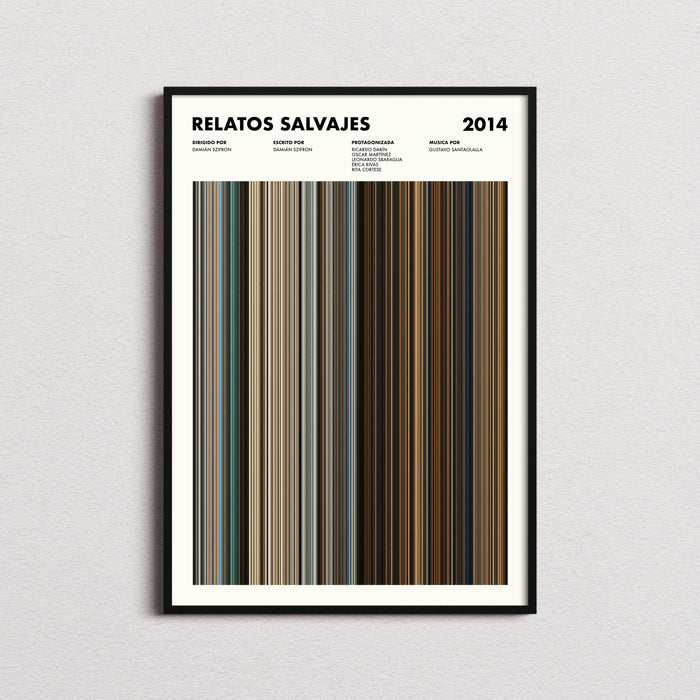 Relatos Salvajes Movie Barcode Poster