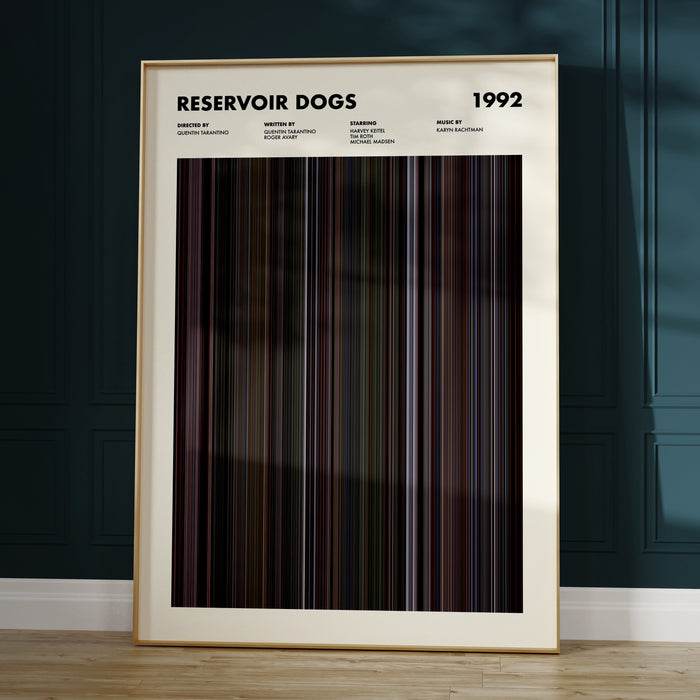 Reservoir Dogs Movie Barcode Poster