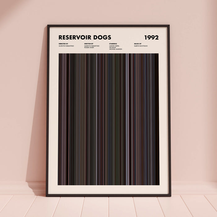 Reservoir Dogs Movie Barcode Poster
