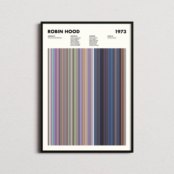Robin Hood Movie Barcode Poster