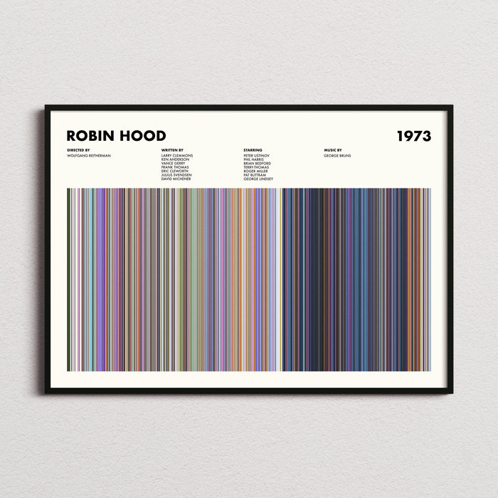 Robin Hood Movie Barcode Poster