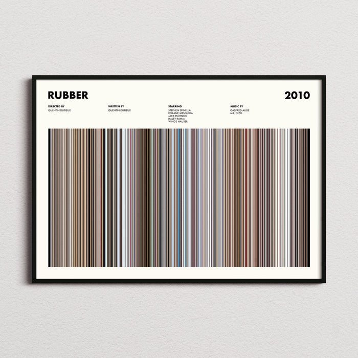 Rubber Movie Barcode Poster