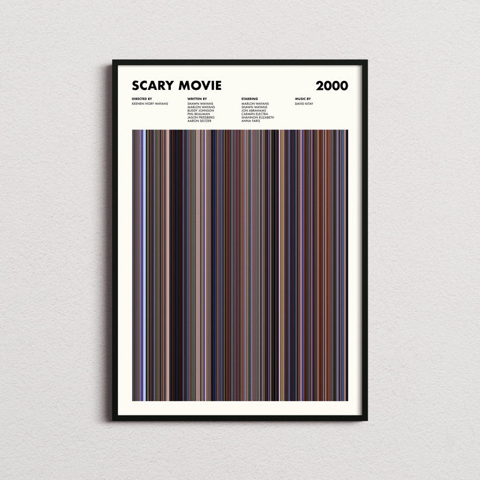Scary Movie Movie Barcode Poster