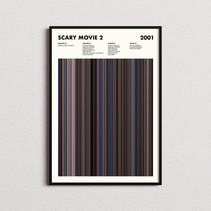 Scary Movie 2 Movie Barcode Poster