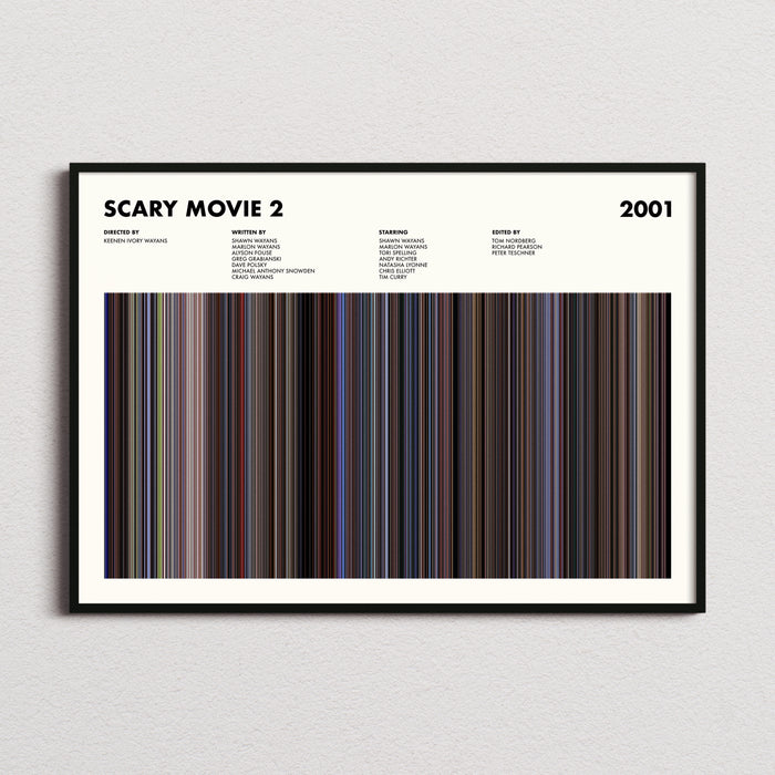 Scary Movie 2 Movie Barcode Poster